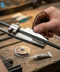 Applying White High Performance Arrow Fletching Vanes With Tri Fusion Adhesion Technology on target arrow shaft