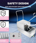 Heavy Duty 55L Commercial Fryer Oil Filter Machine Featuring High Speed 550W Motor And Durable Stainless Steel Build For Kitchen Deep Fryers safety design with various protective features