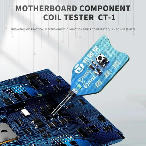 Go-To Inductor Coil Tester For PC And Phone Motherboards, CT 1 Electromagnetic Induction Fault Locator on BGA board