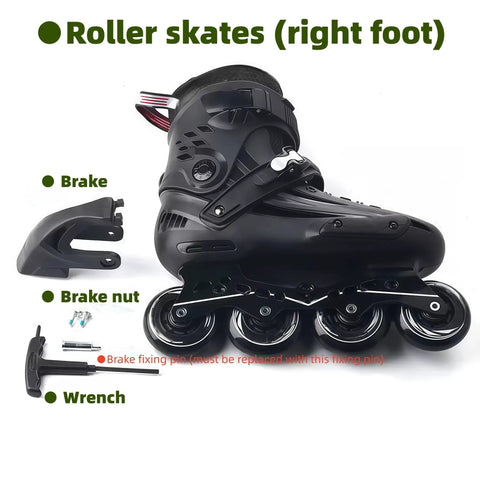 Roller Skate Replacement Brake Pad Set For Adult Inline Skates With 70mm To 80mm Wheels Non Slip Safety Brake Block