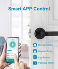 Biometric Door Lock With Smart App Control, Fingerprint Knob, Remote Unlock, And 3 In 1 Access For Home Office Bedroom