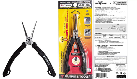 Pro Grade Four Piece Five Inch Precision Mini Pliers Set With ESD Safe Grips Long Nose Needle Nose Flush Cutters