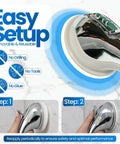 No Tool Suction Cup Grab Bar For Bathtubs And Showers Portable Chrome 16 Inch Bath Safety Handle with easy lock suction latch