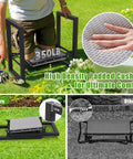3 In 1 Garden Kneeler And Seat Folding Heavy Duty Bench With Handles For Kneeling And Sitting 12.7 Inch Wide Multifunction Kneeler