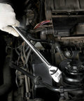 Tough As Nails 1/2 Inch Drive Ratchet Wrench With Extra Long Handle And 90 Tooth Design in use over engine components.