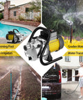 Heavy Duty 1.6HP Electric Water Transfer Pump 110V Shallow Well Pressure Booster for irrigation and pool cleaning.