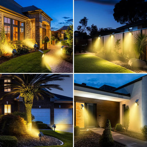 Kick Up Your Backyard Game With Pro Grade Solar Spot Lights Outdoor Waterproof, Fully Adjustable Landscape Lighting, Smart Sun Tracking Panels, Heavy Duty Weatherproof Design For Serious Nighttime Vibes
