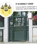 4 Pack Nylon Pulley Block For Sliding Doors And Gates Heavy Duty Wheel Guiding Wheel For Rail Gates And Electric Gates Swivel Pulley Block For Smooth Quiet Operation