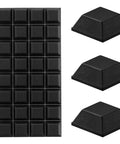32 Piece Self Adhesive Rubber Feet For Electronics, black pads shown in pack, eco-friendly polyurethane, protective bumpers