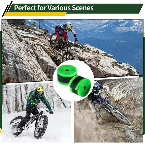Two Rolls Fat Bike Tire Liners For Road And Mountain Bikes, Puncture Proof TPU Tire Liner, Fits 12 To 29 Inch Wheels