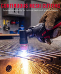 Dual Voltage Plasma Cutter 110V And 220V, 55A Pilot Arc With LED Display And Air Sensor, IGBT Inverter cutting metal mesh.