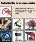 Acrylic sheet, yellow, 8x12 in, 3 mm thick, for laser cutting and DIY home decor.