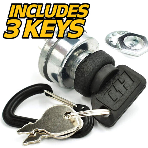 Boss Grade Dual Protection Ignition Key Switch Upgrade For Swisher 3623 Replacements featuring key set and hardware