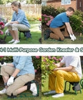 2 In 1 Garden Kneeler And Seat Foldable Stool For Easy Gardening Ergonomic Kneeling Pad With Soft Adjustable Cushion Portable And Sturdy Up To 350 Lbs Great Gift For Women Moms Seniors And Men