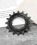 Two Pack 16 Tooth MTB Bike Sprocket Black 70mm Outer Diameter 34mm Inner Diameter Corrosion Resistant Easy Install Displayed
