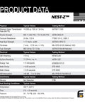 Product data sheet for 10 Piece Nest Z Faraday Bag Kit Ultra Thick Military Grade Shielding For Phones Radios Hard Drives Tablets Laptops