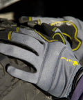 Heavy Utility Work Gloves Large Three Pack Tough As Nails Construction Landscaping Job Site Flex Fit Breathable Palm gripping tire.
