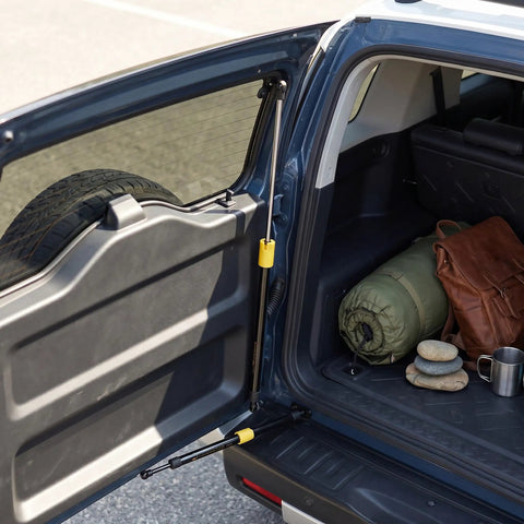 Heavy Duty Rear Back Door Damper Direct Bolt On Liftgate Strut For Toyota Fj Cruiser 2007 To 2014 mounted in open rear hatch.