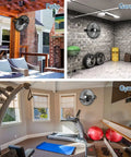 Beast Airflow Industrial Wall Mount Fan 4600 CFM 20 Inch High Velocity Sealed Motor installed in patio, garage, and gym