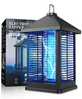 Indoor Outdoor Bug Zapper With Auto Smart Light Sensor 4000V Electric Mosquito Trap Covers 2100 Sq Ft IPX4 Waterproof Lamp