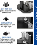 Built Tough Heavy Duty Corner Rounder Cutter Machine In Black with stable cast iron base, metal baffles, and paper press