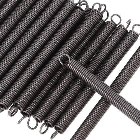 Top Notch Fcolor 20 Pc Small Metal Extension Springs With Hook Ends 0.6x4x60mm Stainless Steel Repairs For Home Fixups Mechanical Gear And Handle Pole Kits, black coil springs with hooks
