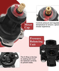 Shower Valve Replacement Kit With Mixer Cap And Pressure Balancing Cartridge For Half Inch Shower Valve Kohler Rite Temp