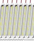 Bright 12V LED Interior Light Bar Kit With 120 LEDs Delivers 1500 Lumens 8W DC 12V On Off Switch Ideal For Enclosed Cargo Trailers Cars RVs Vans Trucks Campers Boats Caravans Motorhomes 8 Pack