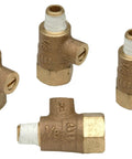 RK18-860XL Wilkins 0.125 Inch Test Cocks Pack Of 4 Fits 1/4 Inch To 1 Inch Backflow Preventers 1/8 Inch Standard