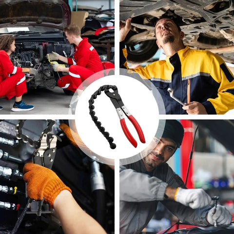 Exhaust Pipe Cutter Tool For 3/4 To 3-1/4 Inch Tailpipes And Tubing, Lubricated Wheel Mechanism For Smooth, Easy Cuts, Heavy-Duty Cutter For PVC Copper Steel Exhausts, Ideal For Tailpipe And Catalytic Converter Repairs, used under vehicle