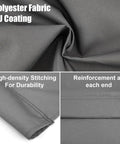 Heavy Duty 600D Oxford Waterproof Swing Seat Cover Replacement For 3 Seater Porch Patio Outdoor Benches, gray fabric details