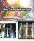 Grill Replacement Parts Kit For Nexgrill 4, 5 And 6 Burner Grills With Heat Shield Plates And Burner Tubes - Easy Install Upgrade