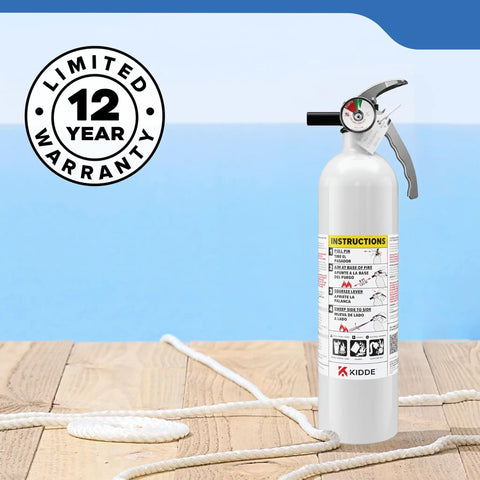 Badass Marine Fire Extinguisher Rustproof Aluminum Stainless Steel Build Rating 1a 10b C Quick Hit Fuel Electrical Trash Flames Rock Solid Guard For Your Boat Rig All Year Round