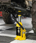 6 Ton Bottle Jack With Carrying Case And Pump Handle, lifting a vehicle, multi directional welded car jack for sedans, portable auto tool.