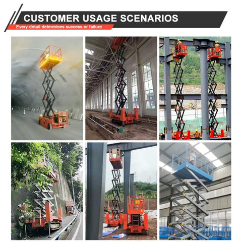 Heavy Duty Electric Hydraulic Lift Platform For Warehouse Vertical Cargo Transfer and Seamless Operation Engineered for Logistics Facilities shown in various scenes.
