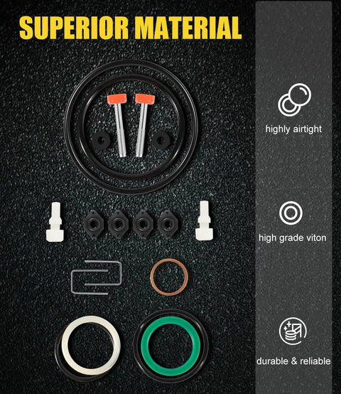Fire Ball 300 Repair Kit 238286 For 5:1 Pumps Upper And Lower Repair Parts Set layout with seals and connectors