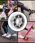 100 Pack 608 Steel Ball Bearings 8X22X7mm Open Deep Groove Precision Rollers For Fidget Spinners on roller skates, scooter, and skateboard.