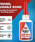 Mad Strong Glass Adhesive For Jewelry And Crafts, Clear Waterproof Glue Quick Bond In 15 Seconds, 1.23 Oz 35 G bottle