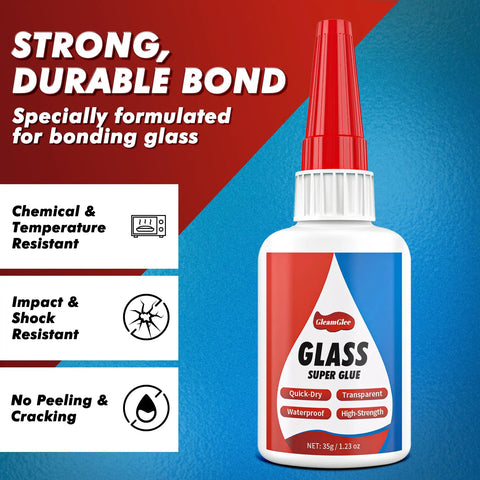 Mad Strong Glass Adhesive For Jewelry And Crafts, Clear Waterproof Glue Quick Bond In 15 Seconds, 1.23 Oz 35 G bottle