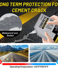 All Season Concrete Crack Filler for Driveways Walkways and Patios DIY Friendly Patch Up Waterproof Repair Sealant Quick Drying