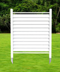 Reinforced White Vinyl Privacy Screen Panel Kit Built To Last 36 W X 45 H Tough As Nails Windproof Louvered Fence Shield Outdoors