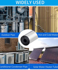 1 Inch Inner Diameter Foam Pipe Insulation Kit With Self Adhesive Heat Tape 20 Piece Water Pipe Wraps for various pipe types.