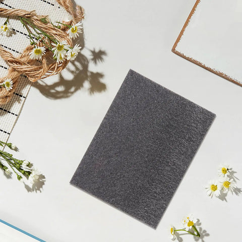 Pearl Cotton Foam Sheets 2 Pack Ultra Tear Resistant Soft Cushioned Pads on crafting table with flowers and rope