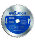 10 Inch TCT Saw Blade For Mild Steel And Ferrous Metal, 52 Teeth, 1 Inch Arbor, Pro Grade Table Saw Blade, blue center label