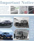 Image showing heavy duty magnetic EV charger cover for steel ride with vehicles highlighting compatibility details.