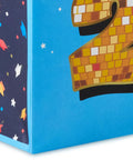 Close-up of Medium Year Dated Graduation Gift Bag With Tissue Paper Blue Gift Bag Featuring Class of 2026 With Gold Disco Ball