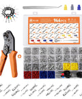 945 Pcs Pin Connector Kit With 21 Types Terminal Pins And Waterproof Plugs For Car Wiring, includes tools and storage box