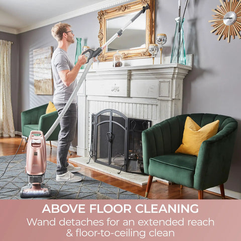 Kenmore Intuition Bagged Upright Vacuum With Hair Eliminator Brushroll. Features Lift-Up Canister For Easy Stairs Cleaning. Powerful 120 Watt Motor Sucks Up Pet Hair Effortlessly. Lightweight Pod Mode For Above Floor Debris. Ultimate Home Cleaning
