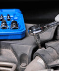 14 Piece Torx Bit Socket Set With One Quarter Inch Drive Three Eighths Inch Drive And One Half Inch Drive S2 Alloy Steel Torx Bits
