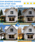 House with Dope 12 Inch Exterior Barn Style Porch Light Set Of 3 Dusk To Dawn Black Farmhouse Outdoor Wall Lanterns through four seasons